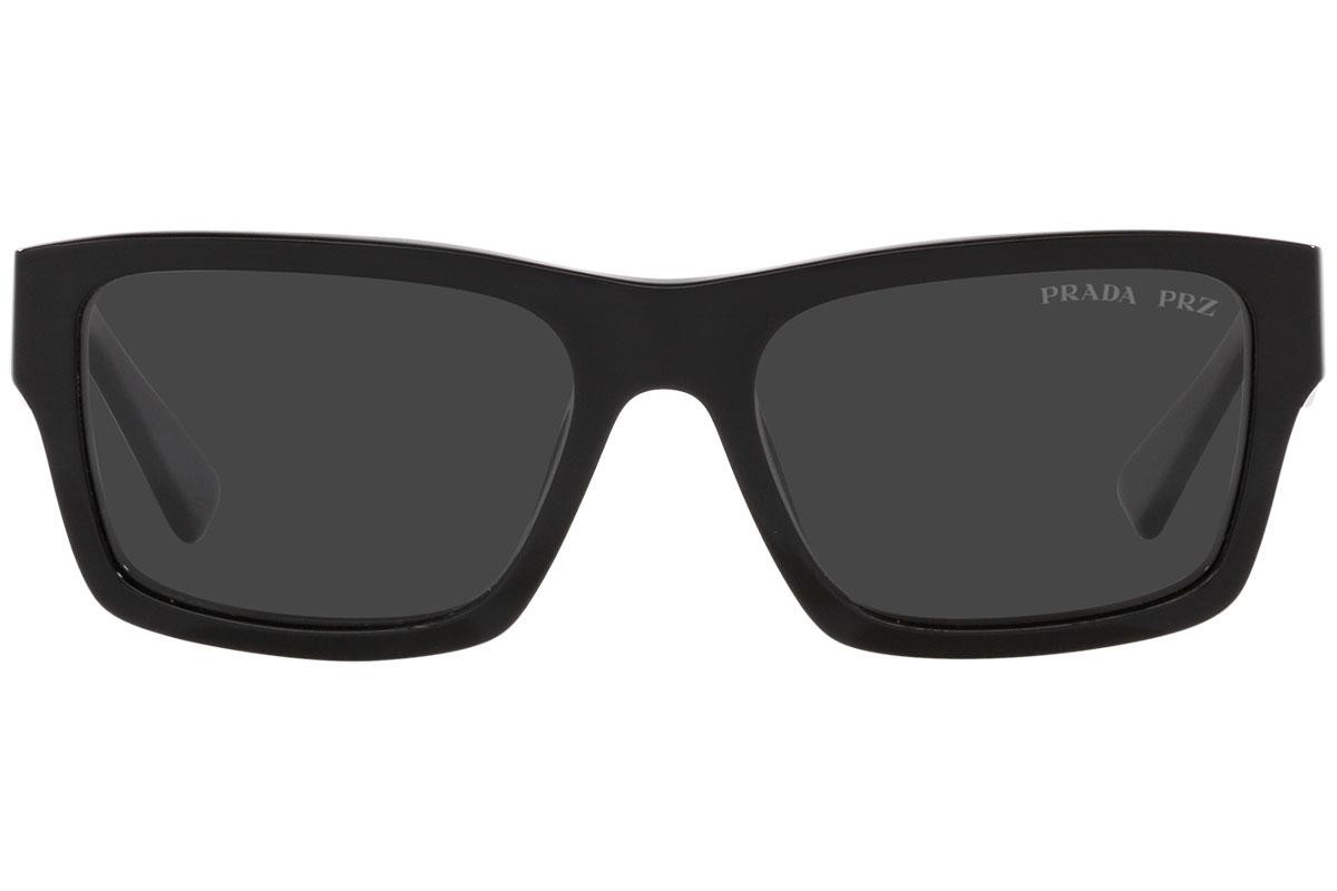 Prada PR 25ZS (1AB08G) 56 | Polarize Unisex Siyah Güneş Gözlüğü